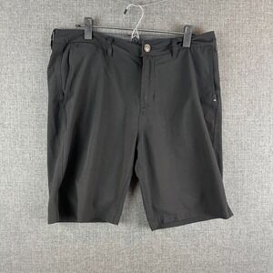 Quiksilver Amphibian Shorts Black 4 Way Stretch Walkshorts Mens Size 34